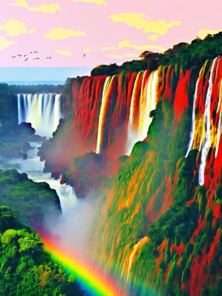 Iguazú Falls National Park 1 Brazil Abstract Colourful