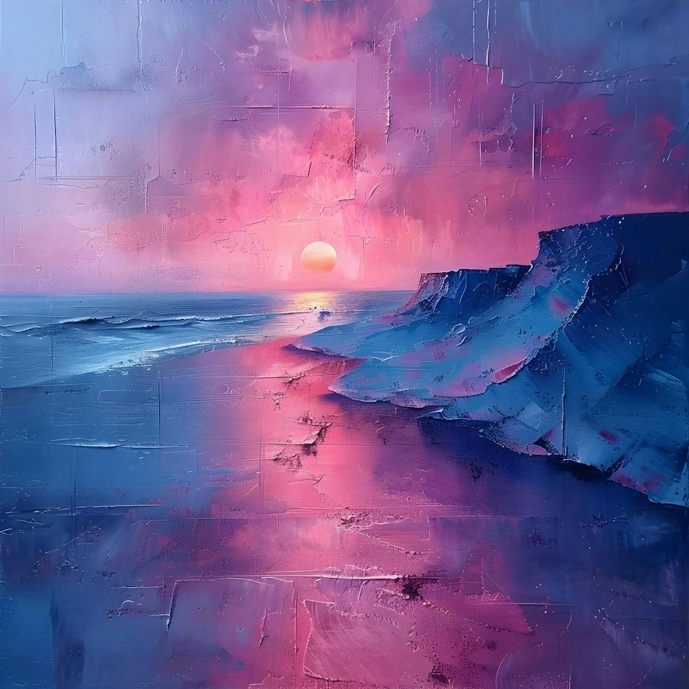 Sunset On The Beach, Abstract Expressionism, Minimalism, and Neo-Dada