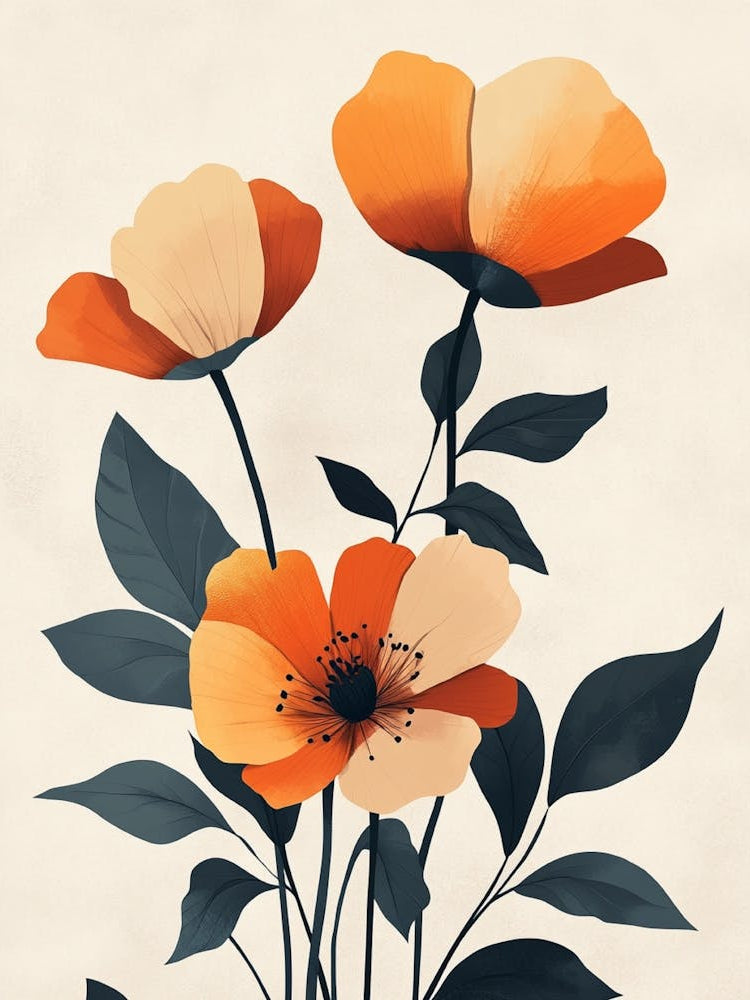 Orange Poppies 8