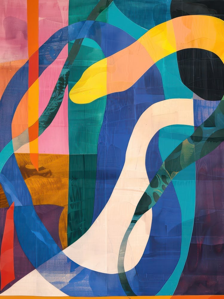 Snake 1 Cut Out Collage