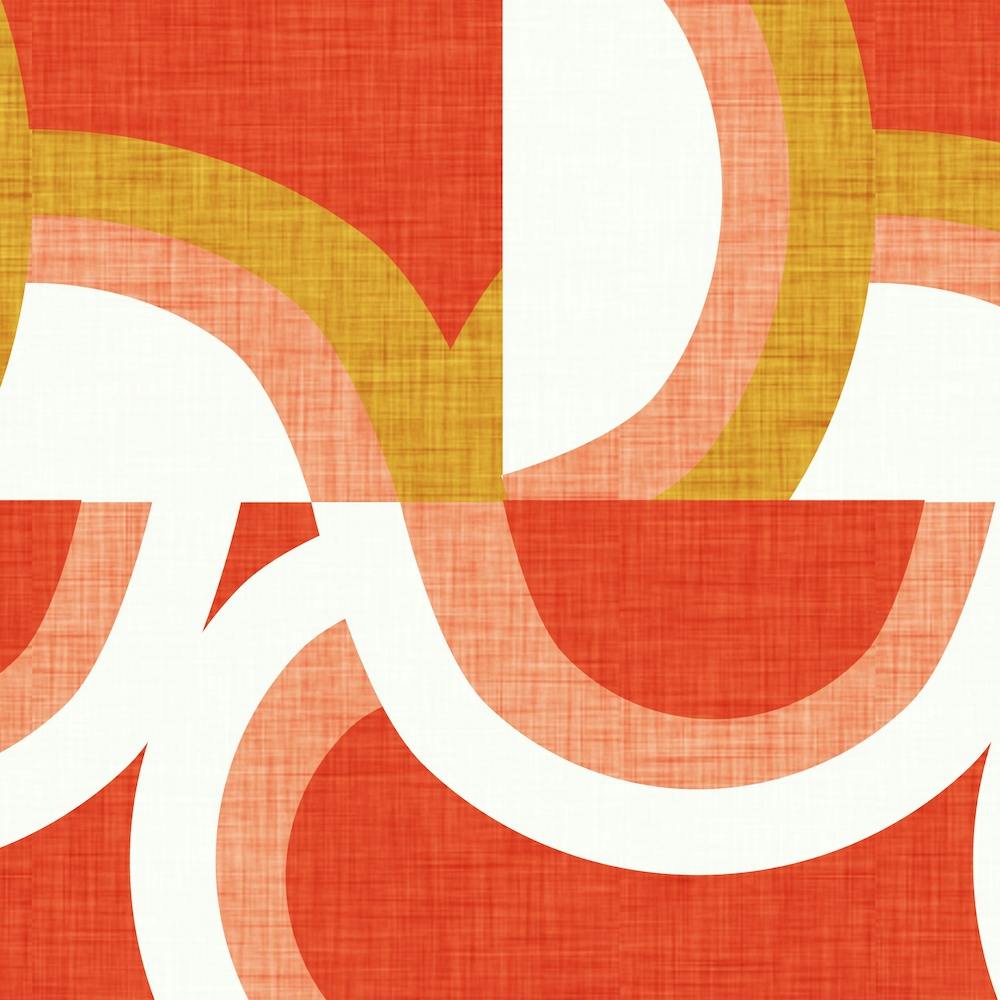 New Mid Mod Freeway Orange Square