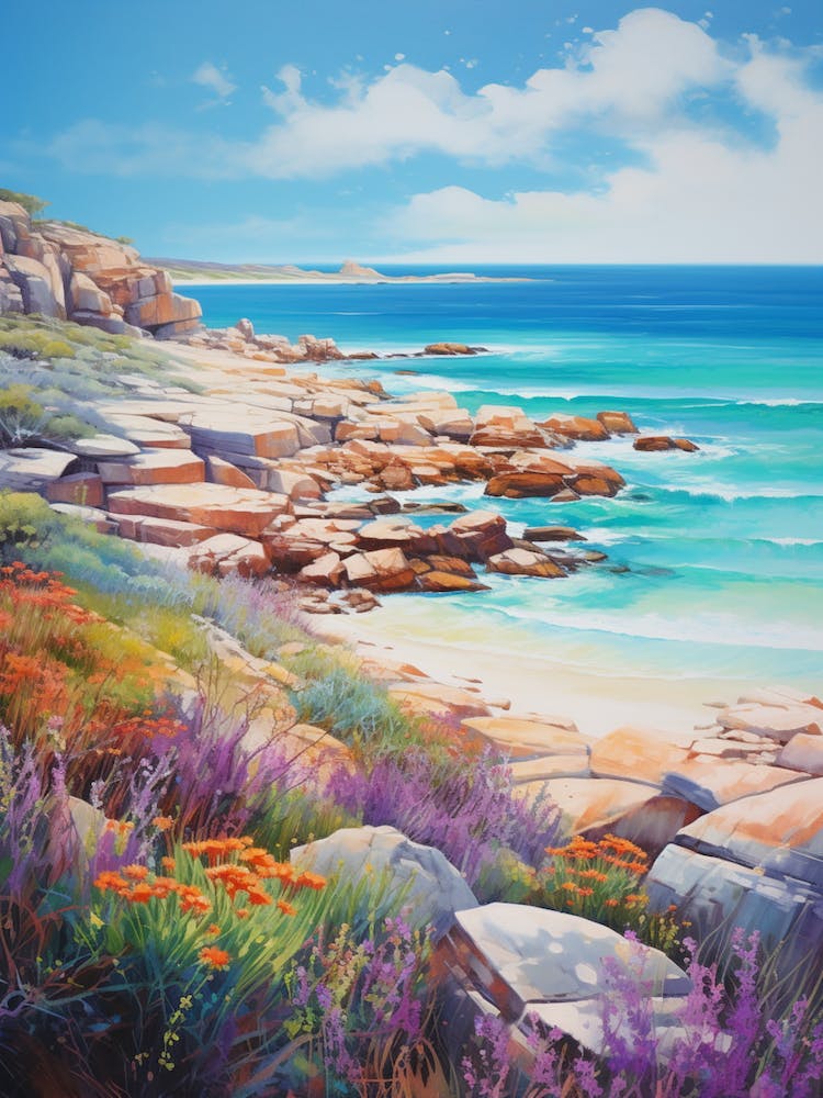 A Painting Of Cape Le Grand National Park, Western Australia 3