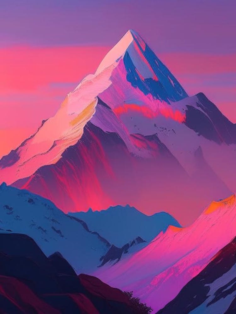 Mount Everest Dreamy Sunset 4