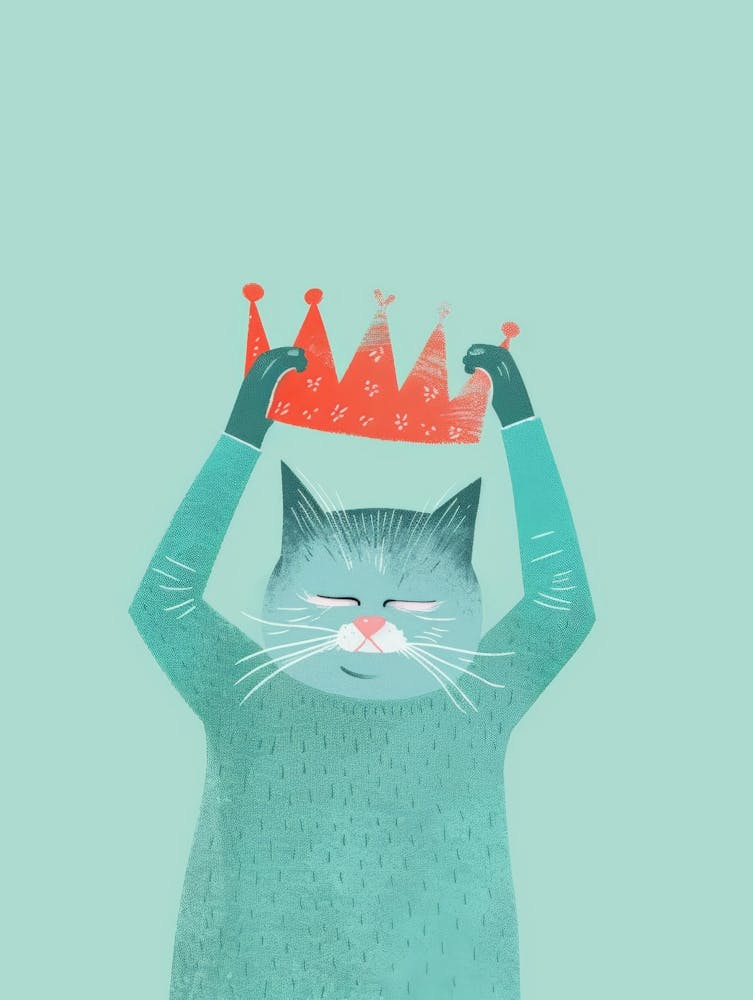 Cat With A Crown
