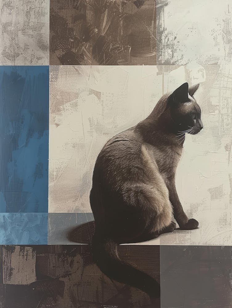 Sitzende Katze 1