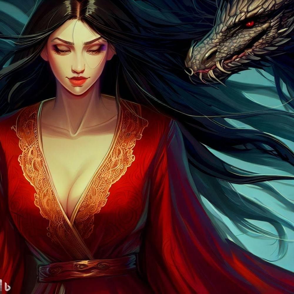 Chinese Woman With Dragon