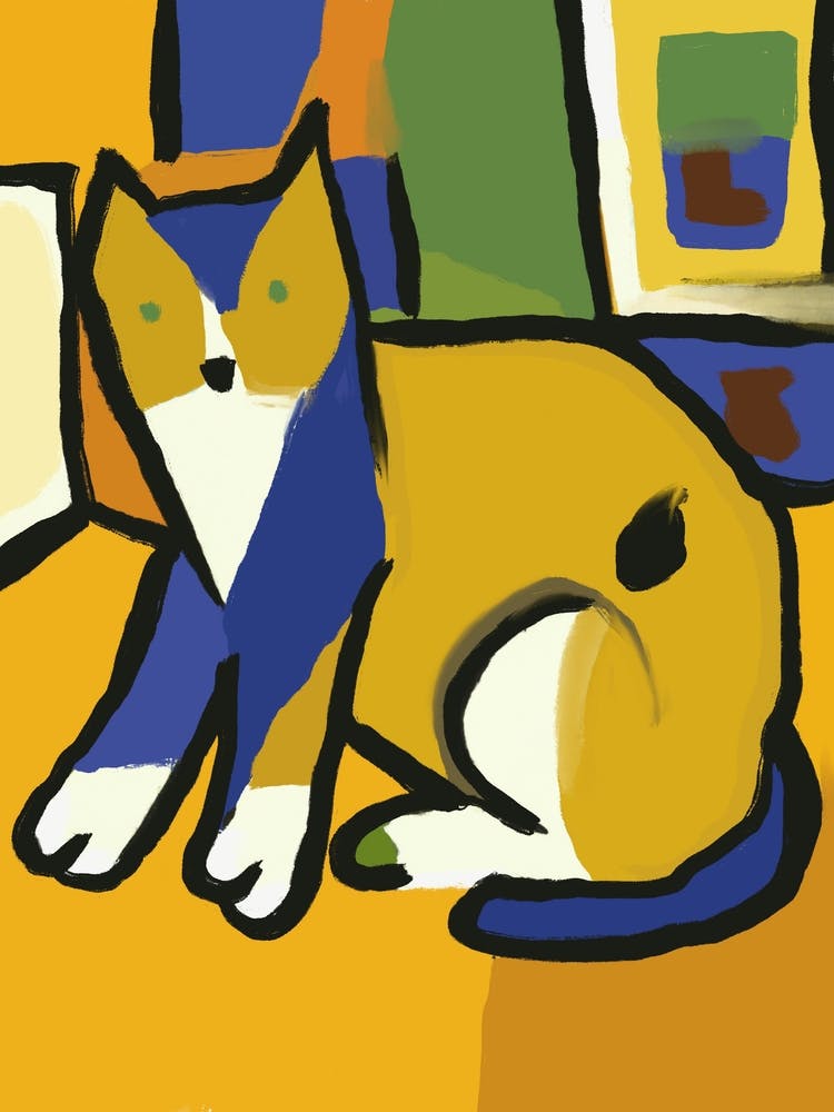 Cute Cat Sitting