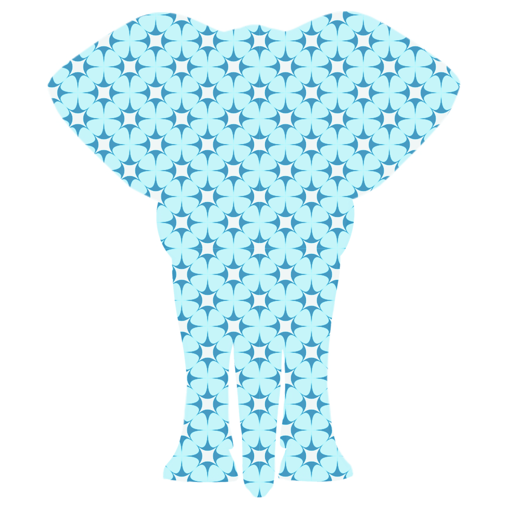 Elephant - Blue