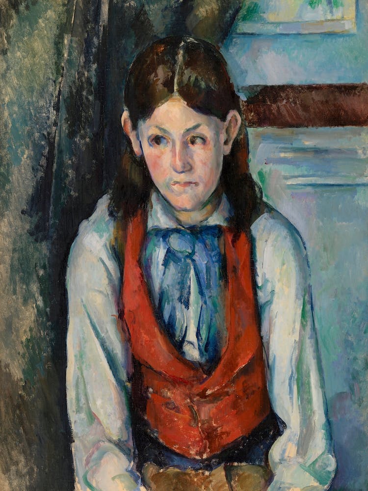 Boy In A Red Vest, Paul Cézanne