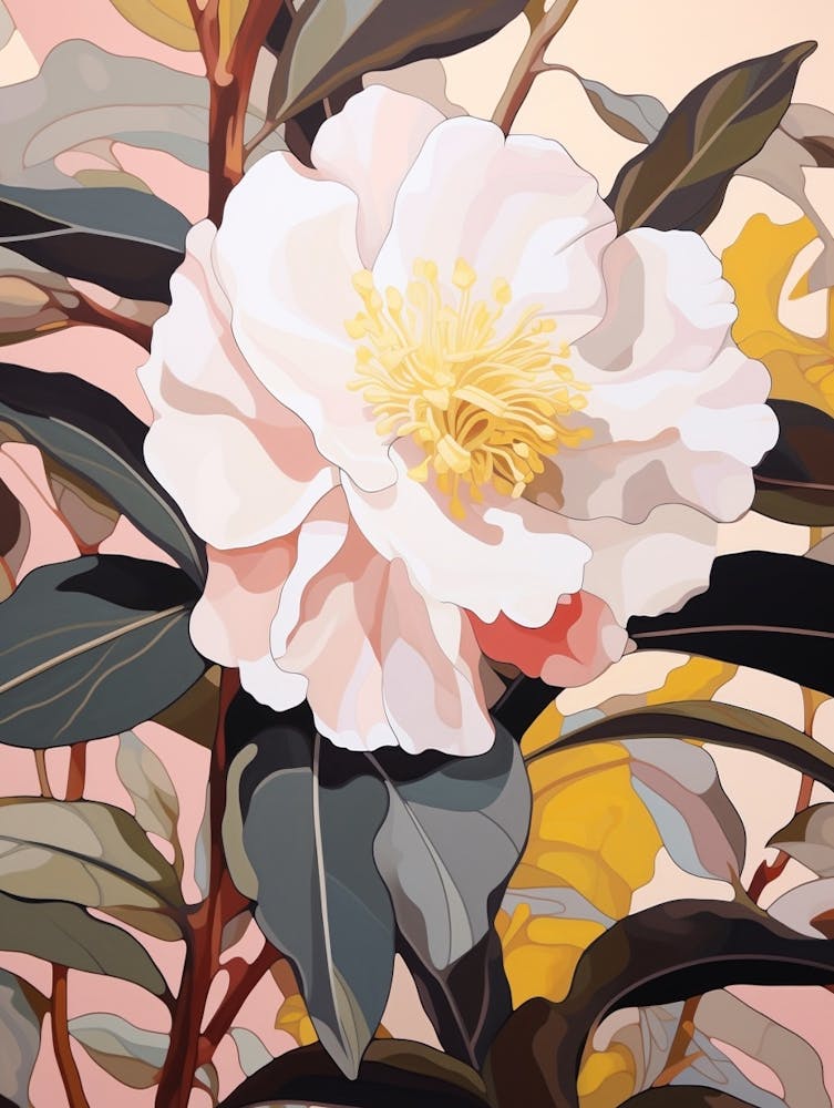 Camellia 2 Flower Painting