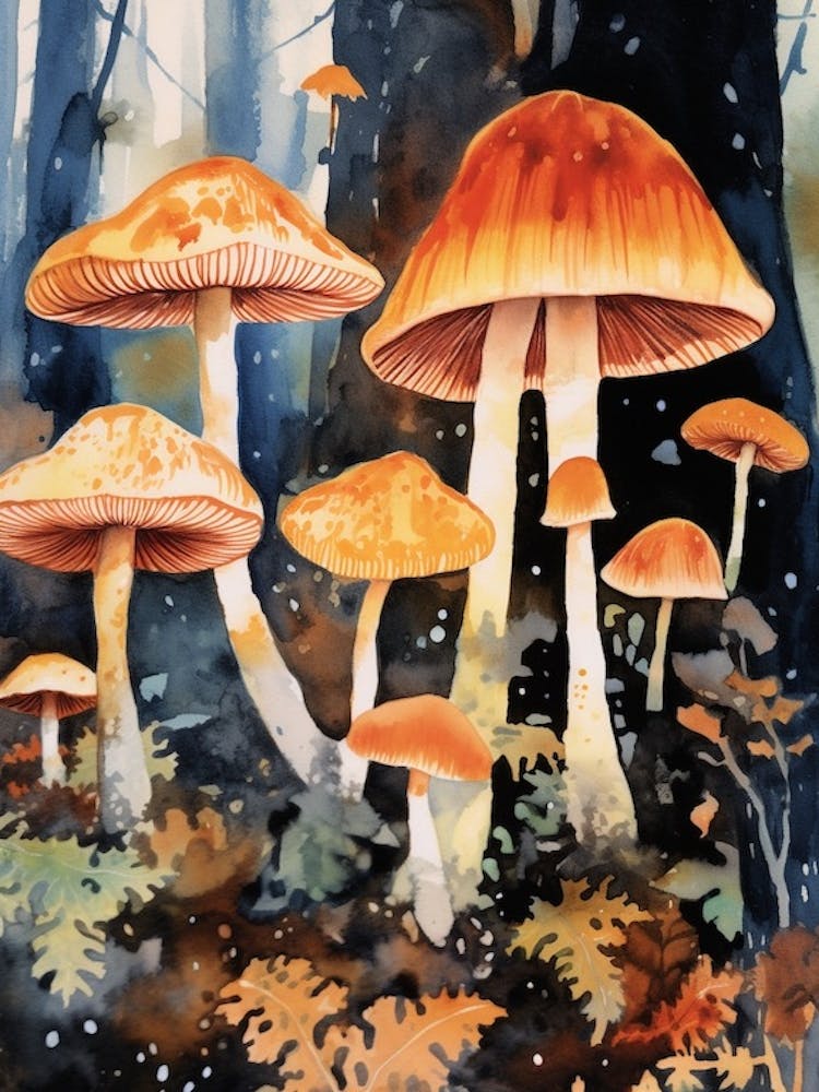 Mushroom Watercolour 1