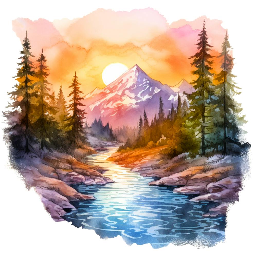 Watercolor Landscape Painting 15