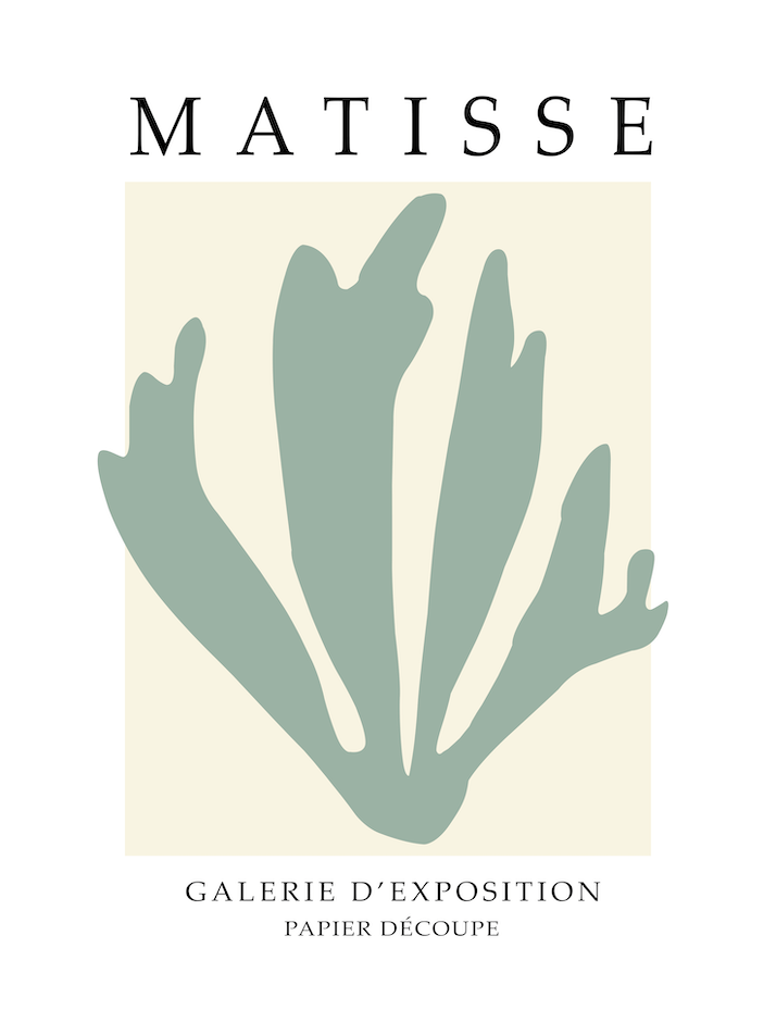 Matisse Galerie D'exposition Papier Decoupe Minimalist artwork 8