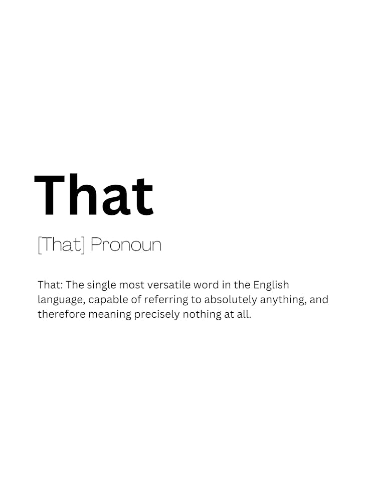 That Definition Meaning