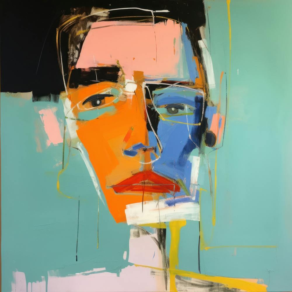 Human Faces Abstract Collection Hfc 40