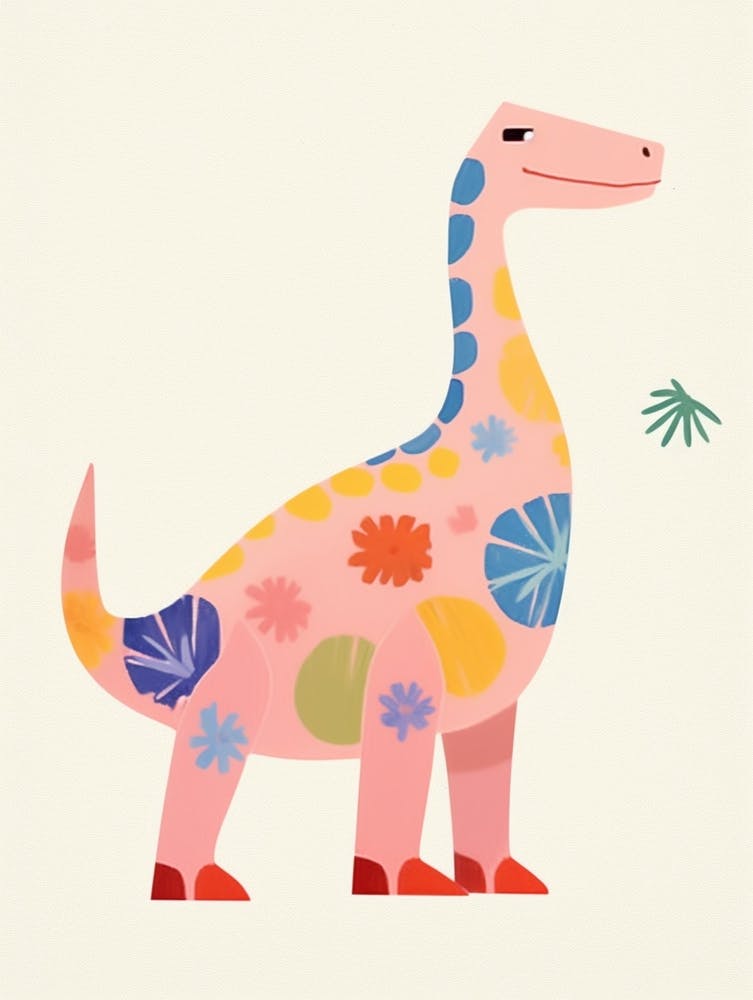 Nursery Dinosaur Art Amargasaurus 1