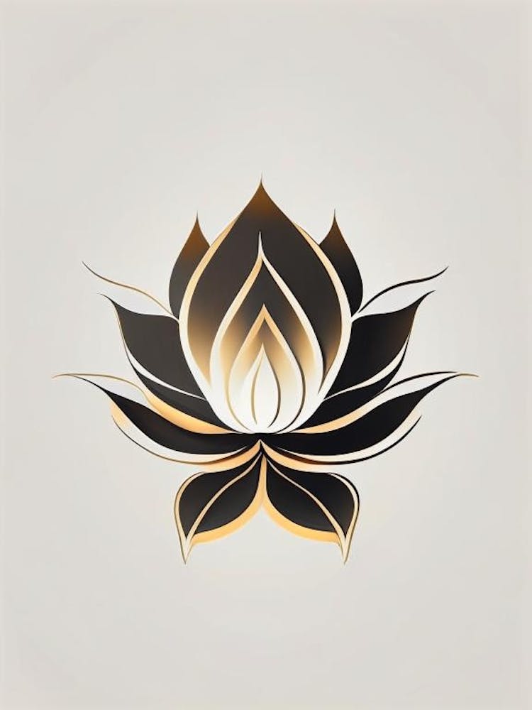 Sacred Lotus Retro Minimal 3