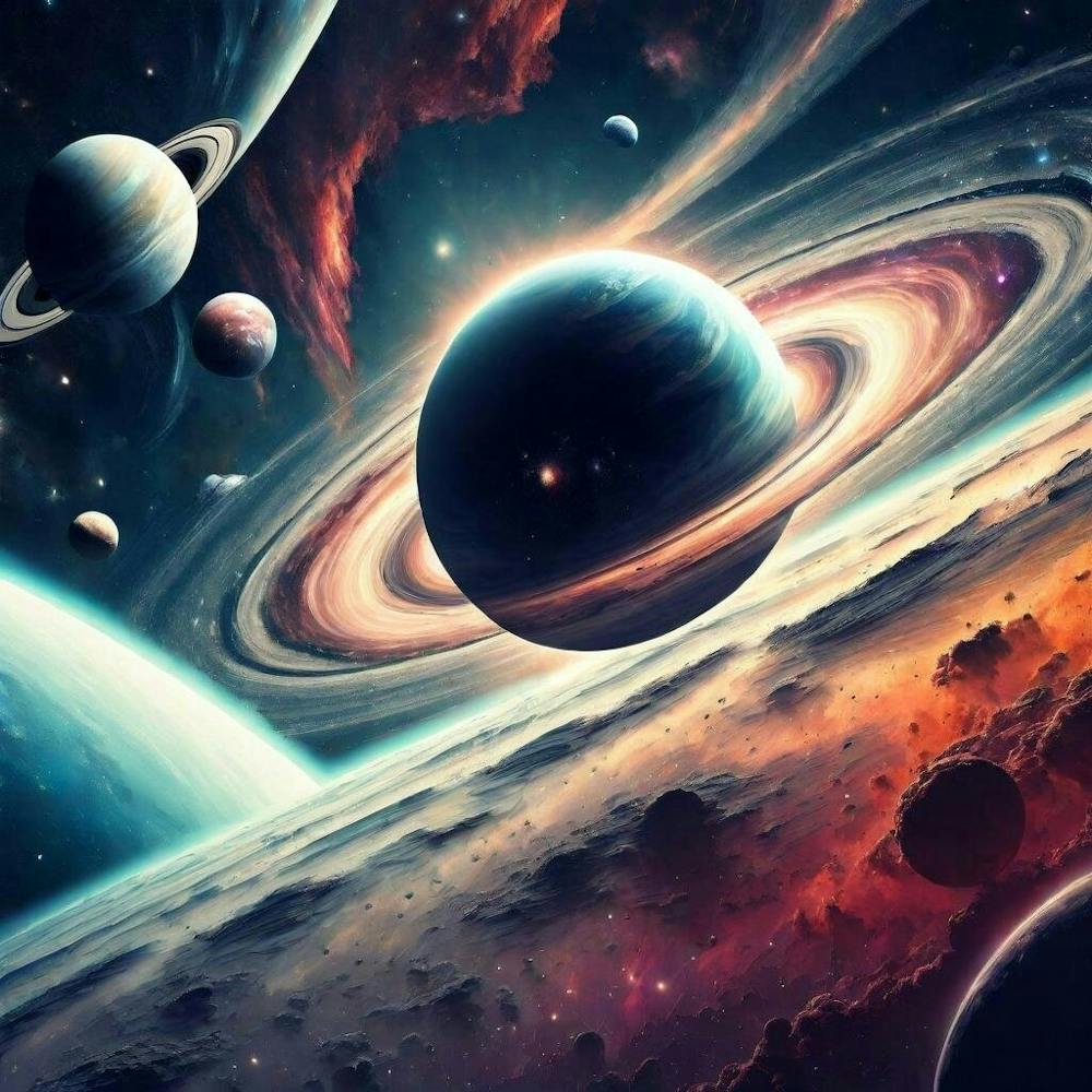 Saturn In Space
