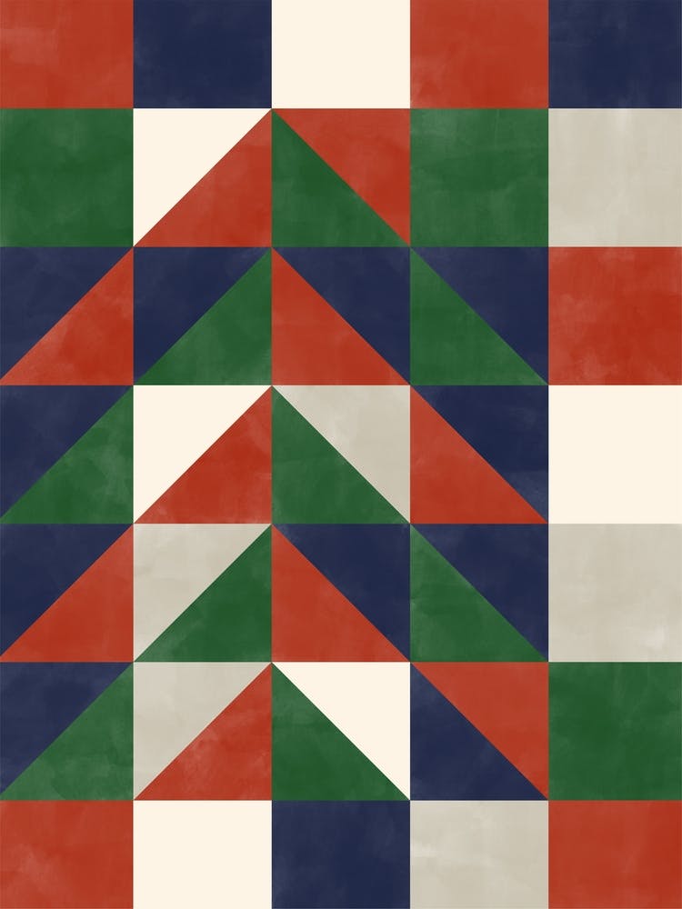 Abstract Geometric Christmas Tree
