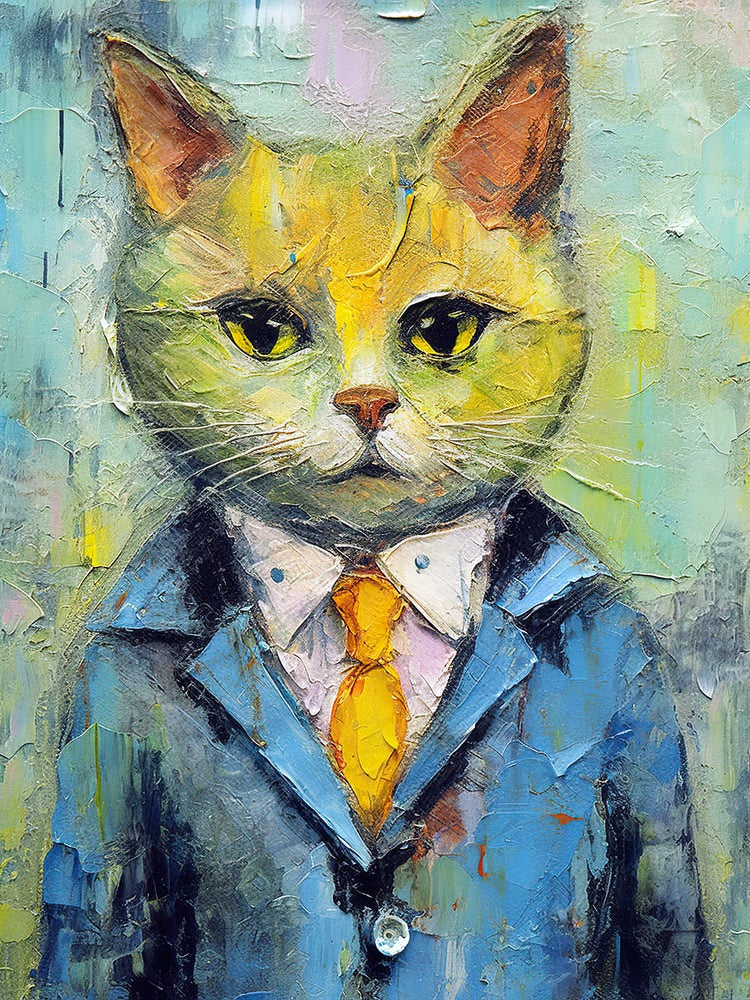 Vogue Whiskers; A Cat Oil Brushed Tale