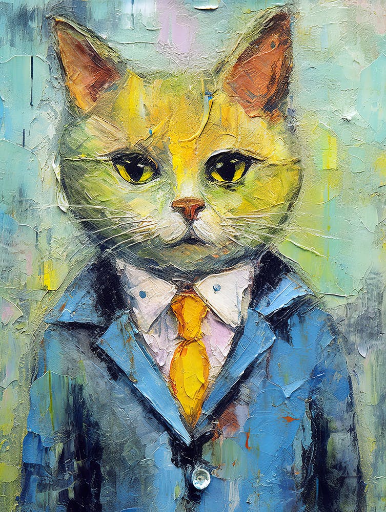 Vogue Whiskers; A Cat Oil Brushed Tale