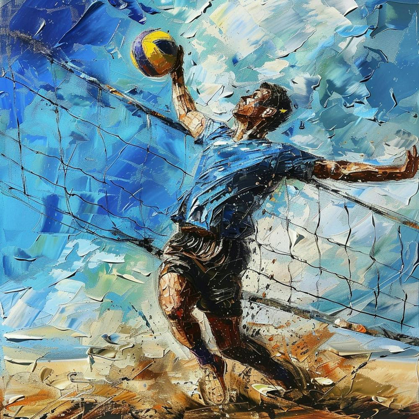 A Volleyball Spike Oil Painting Illustration 1718706264 2