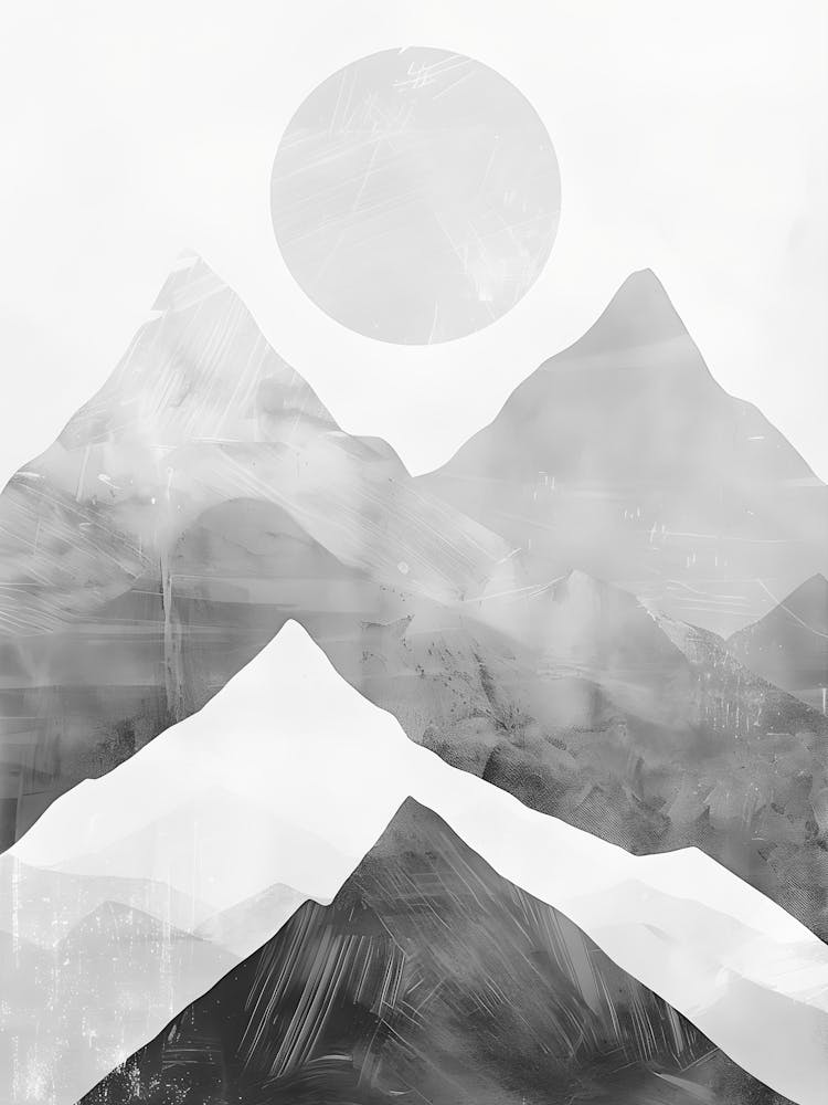 Black And White Mountains 7