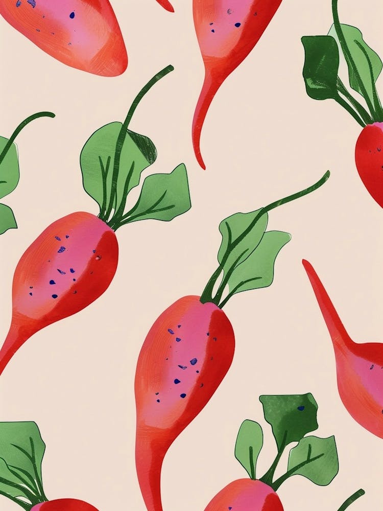 Radish Pattern Illustration 2