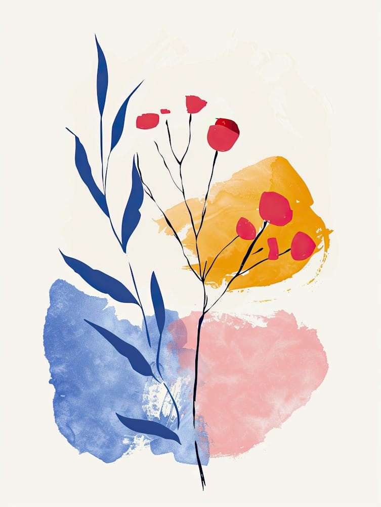 Twilight Fragments In Modernist Balance Mid Century Style