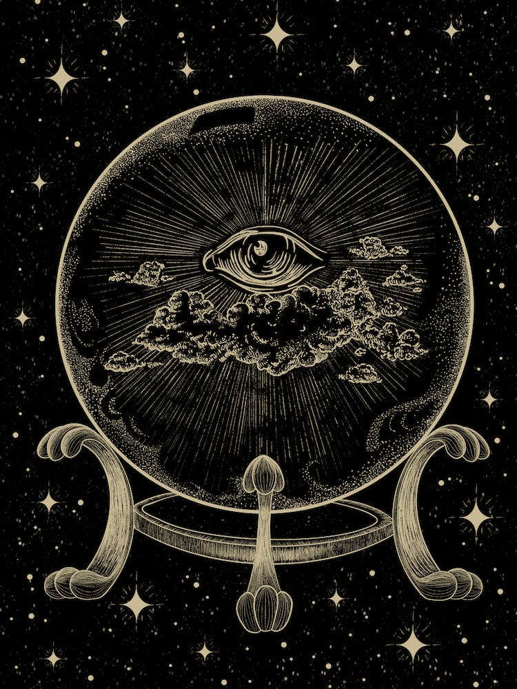 Crystal Ball All Seeing Eye