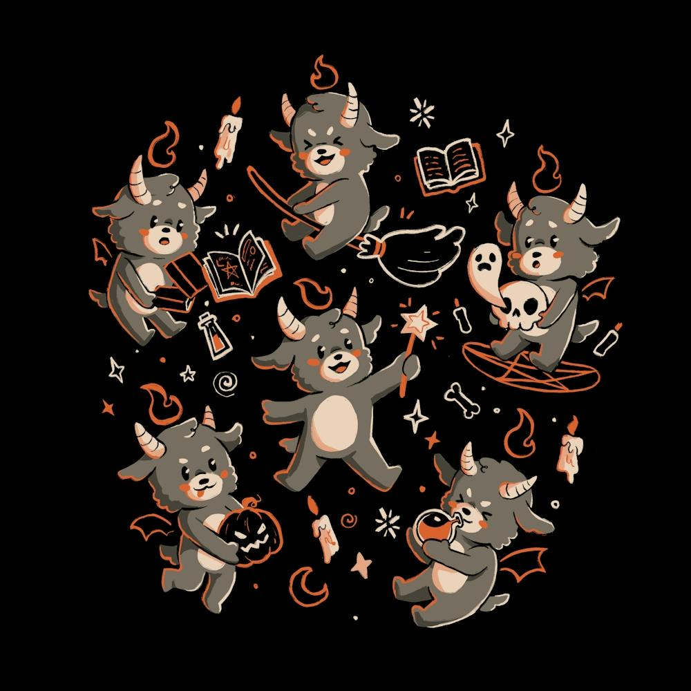 Dark Cuties - Evil Cute Lovely Baphomet Demon Black Magic Halloween Gift