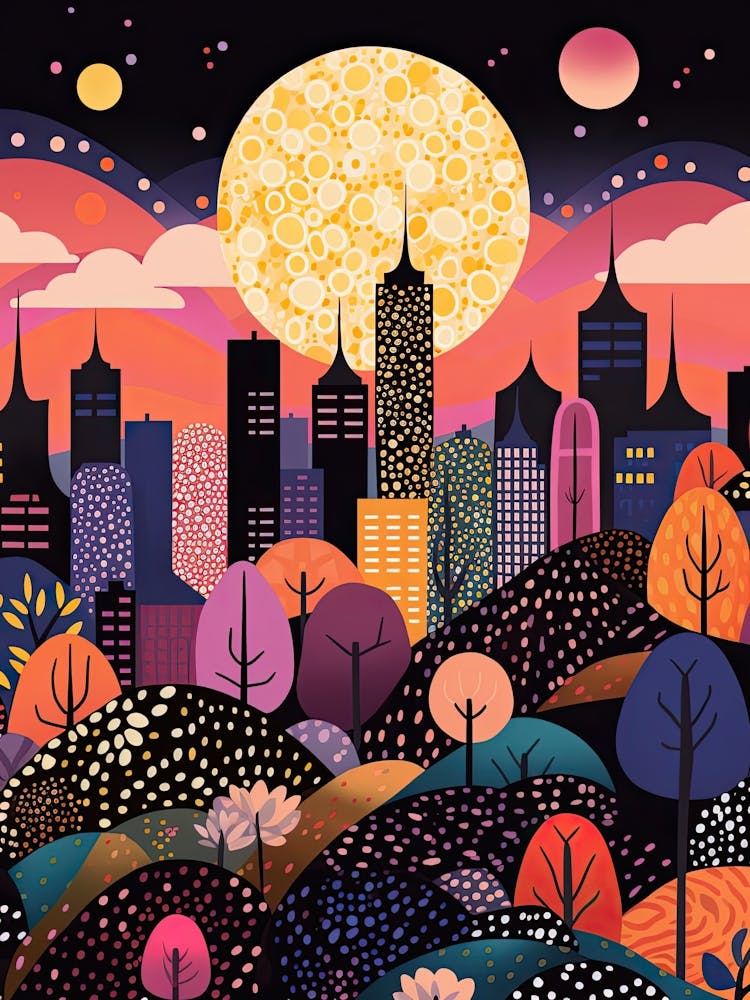 Kuala Lumpur, Illustration In The Style Of Pop Art 3