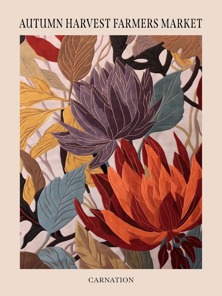 Fall Botanicals Carnation 4 Poster