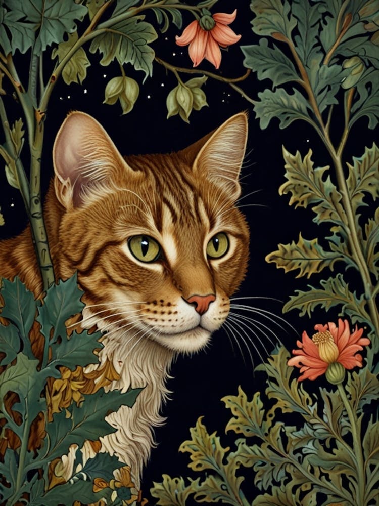 William Morris Cat In The Night