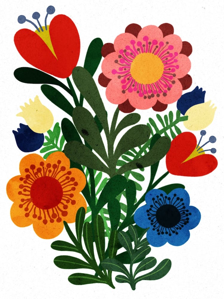 Spring Blooms Flowers Print