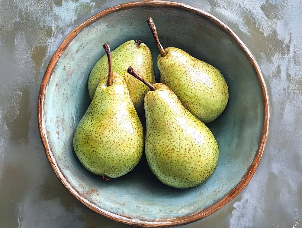 Still Life Pear Bowl 2