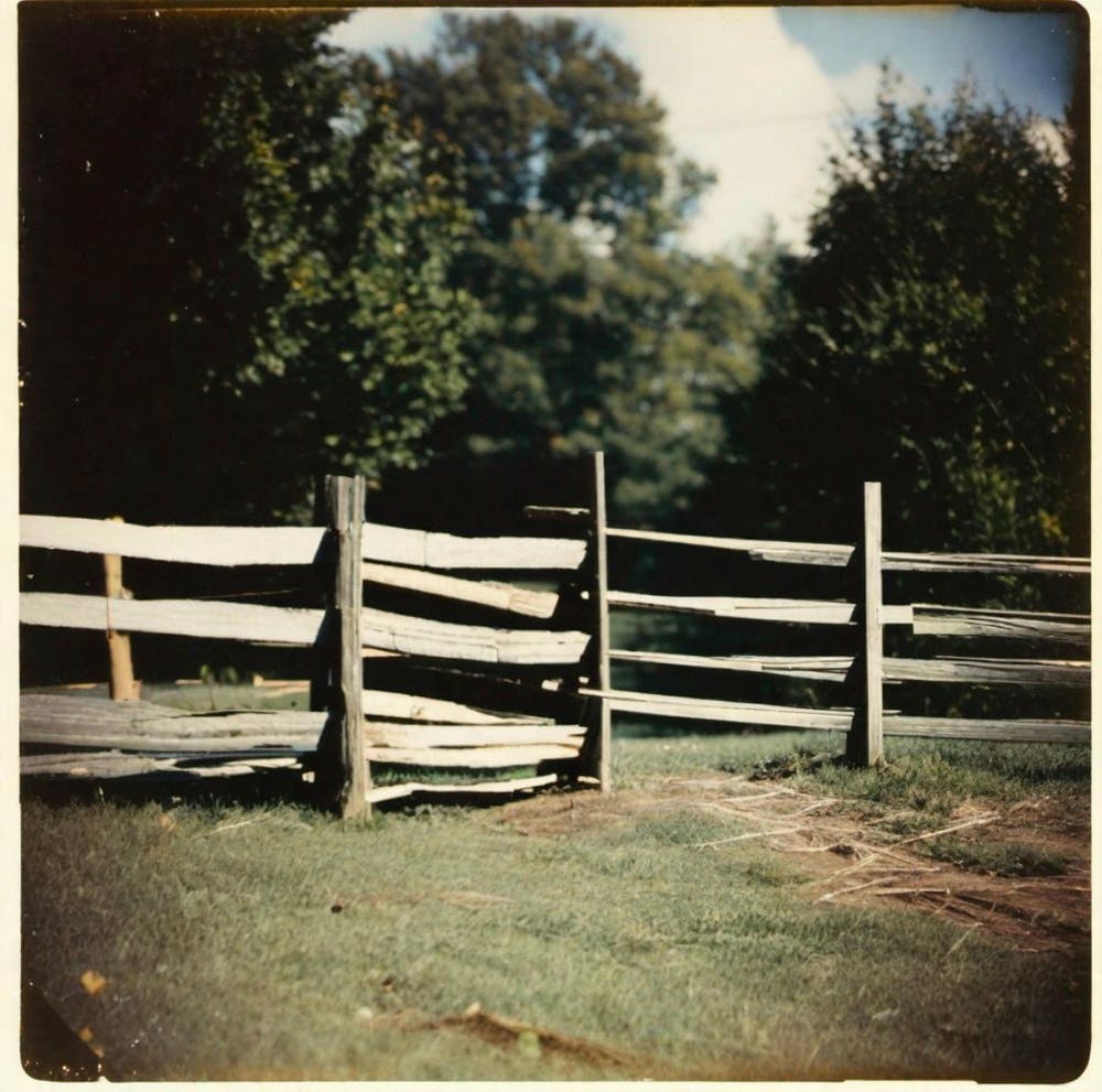 Fence outdoors
