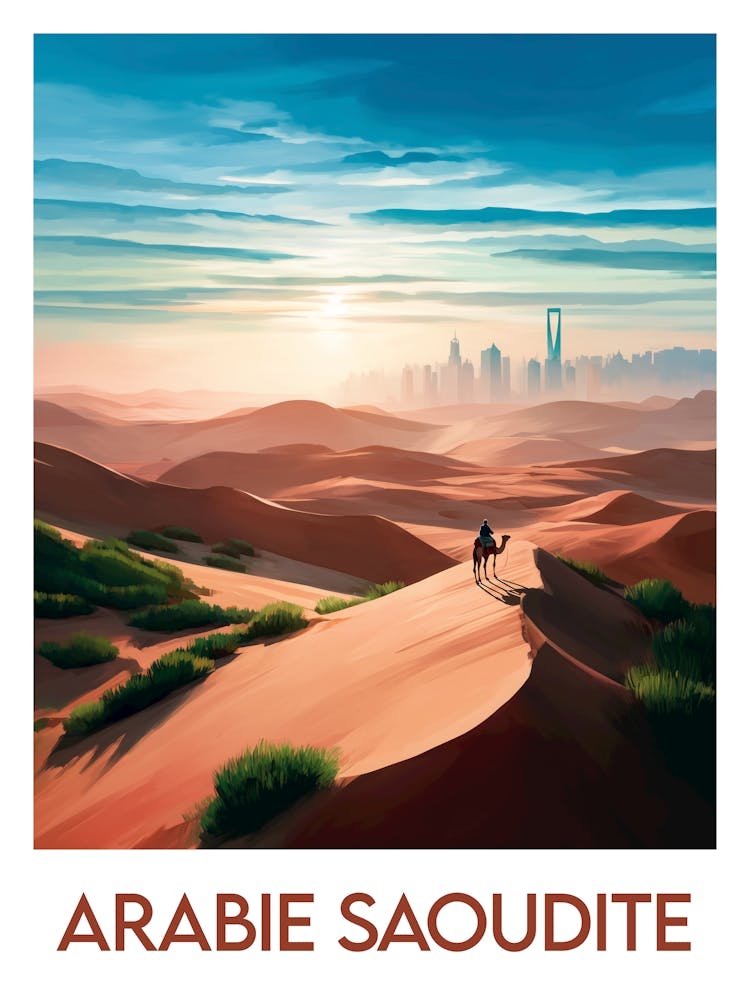 Affiche de voyage Arabie Saoudite