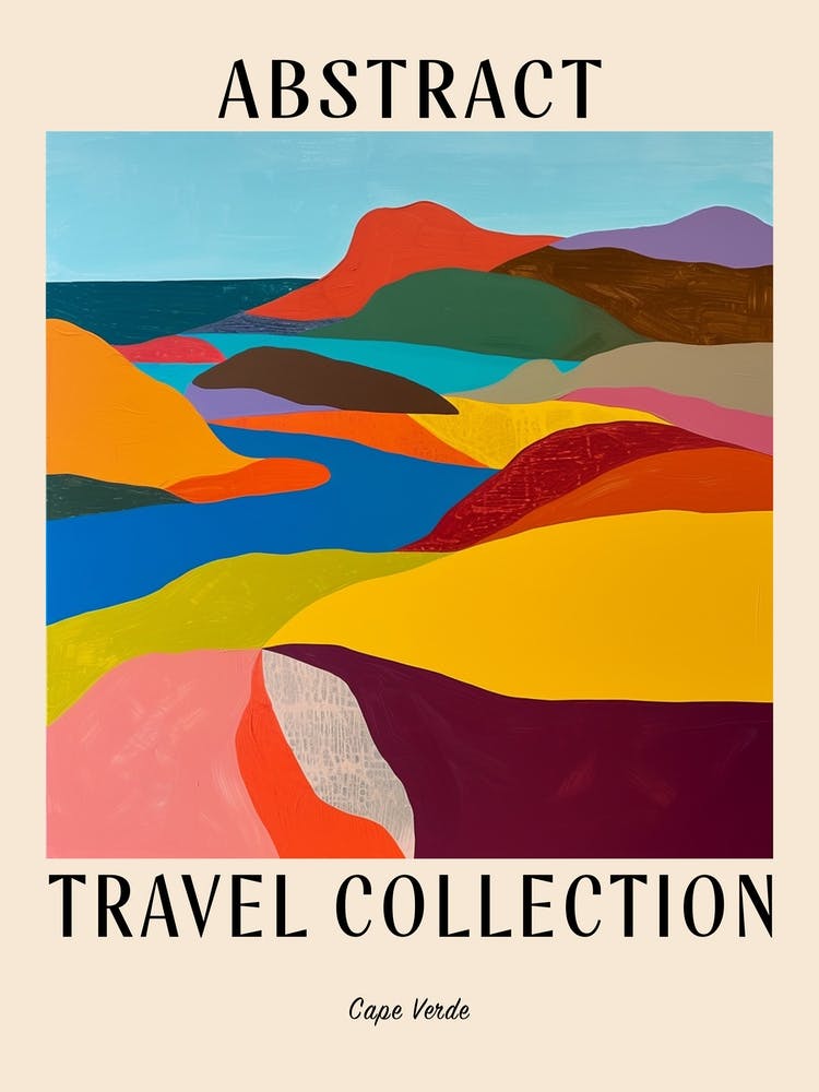 Abstrakte Reisekollektion Poster Kap Verde 2