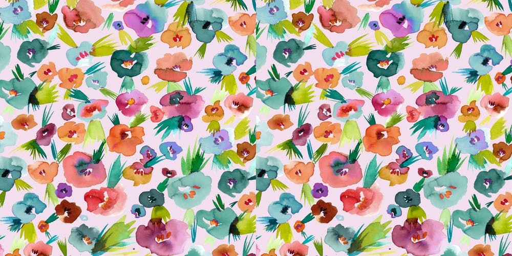 Tropical Watercolor Flowers