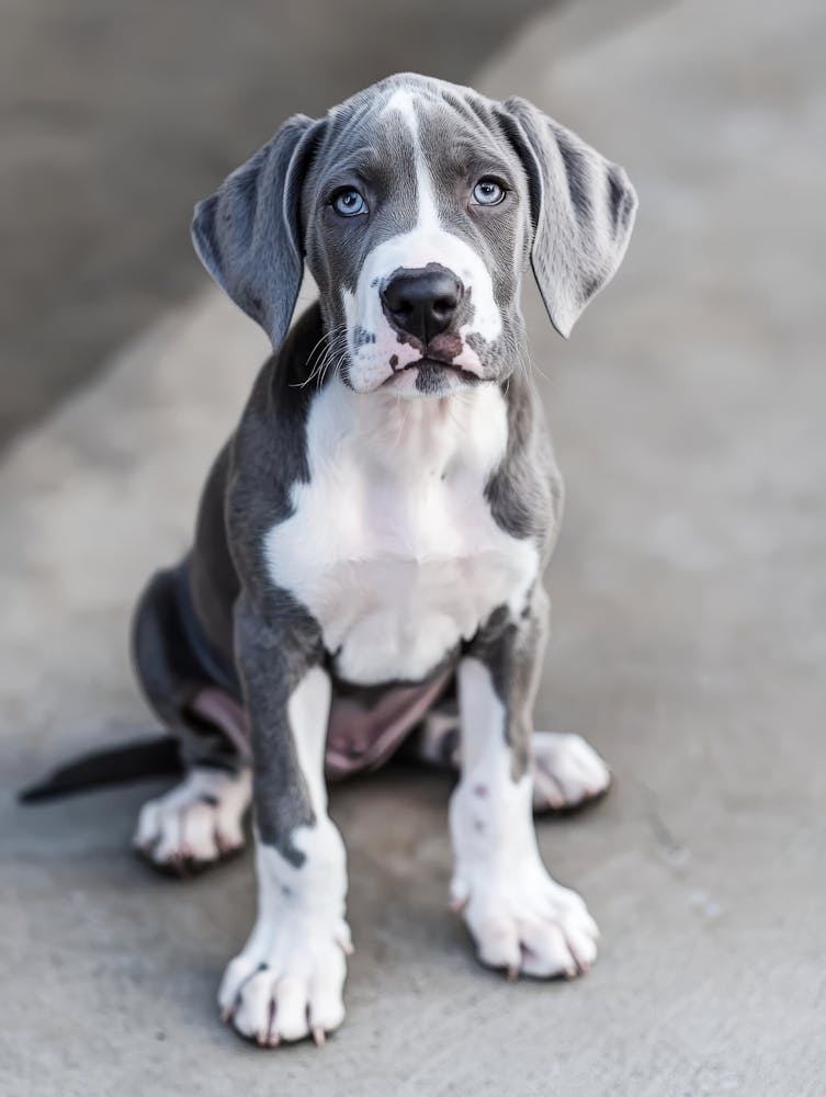 Great Dane Puppy. Generated AI. 1