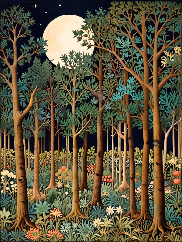 William Morris Forest At Night 31