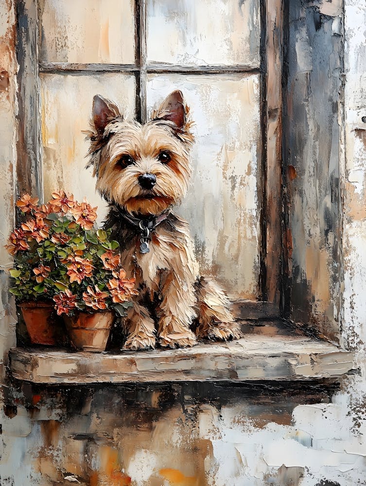Dog In Window 4