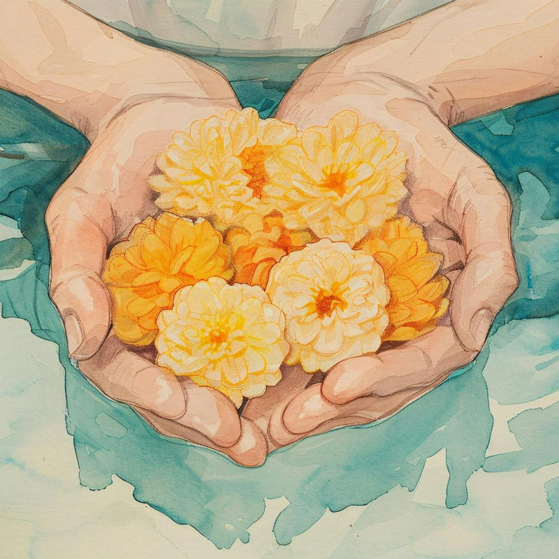 Flowers In Hands