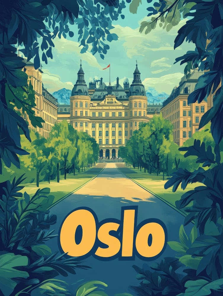 Aihrgdesign A Classic 1960s Travel Poster For Oslo 1