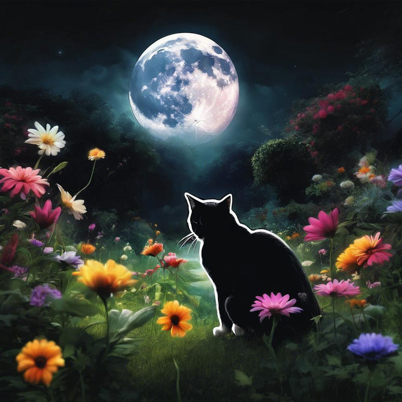 Cat In The Moonlight