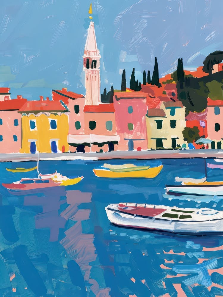 Travel Poster Happy Places Rovinj 1