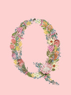 Q Pink Alphabet Letter