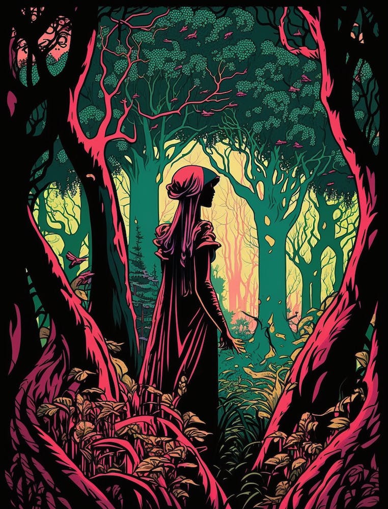 Fezgirl Art Nouveau Mysterious Forest Synthpop Dayglo Klimt Woo Fc36ad70 0677 4bfd A2f6 65d4c23a1755