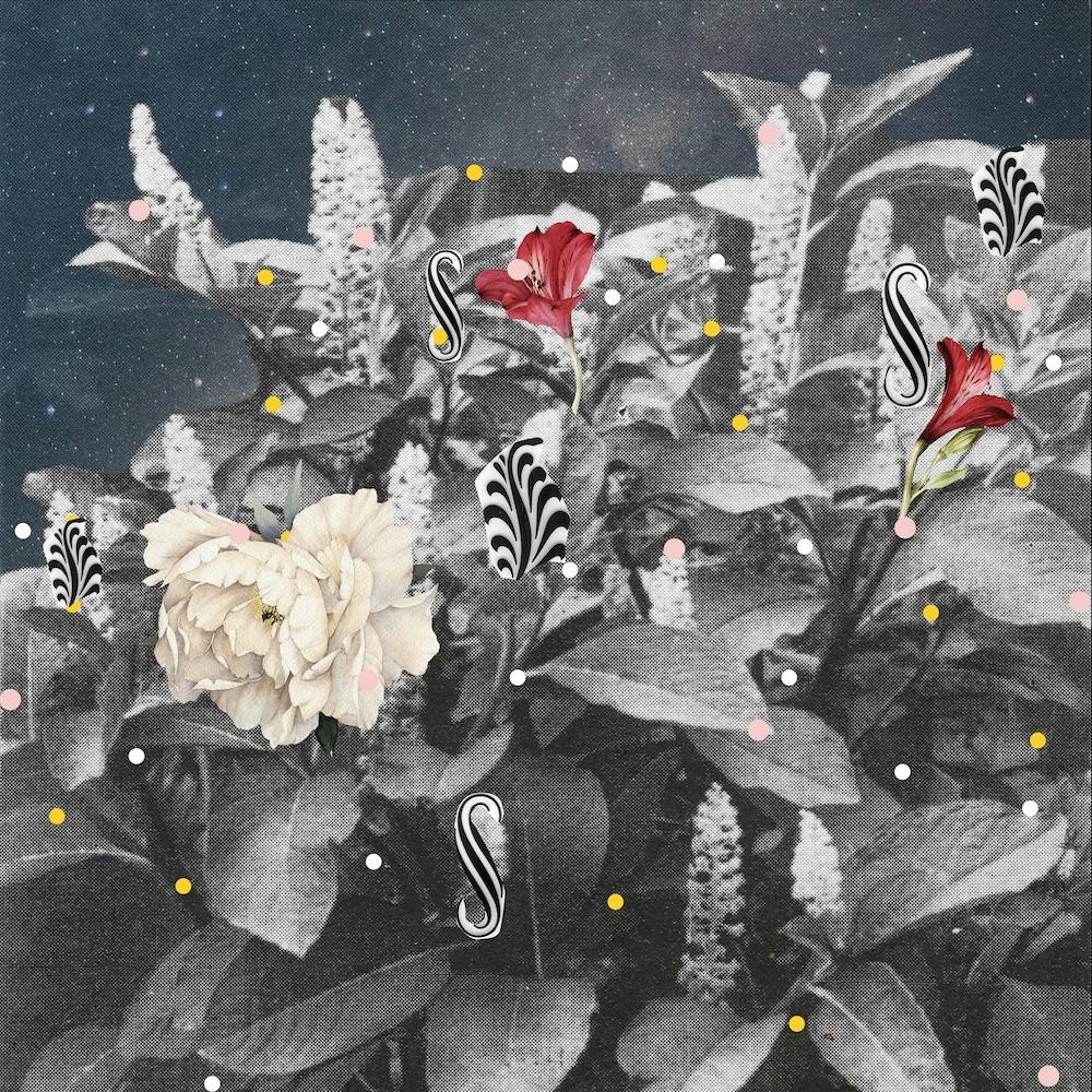 Flowers Still Life, Happy Abstraction 7 Square